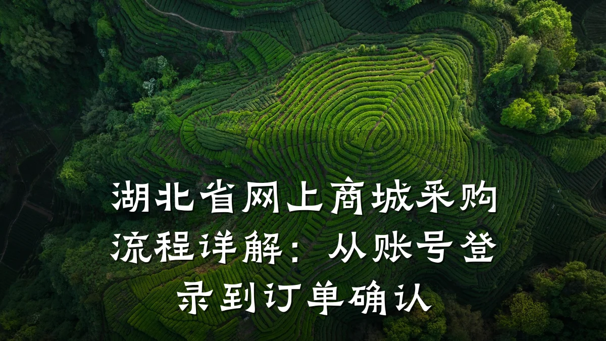 湖北省网上商城采购流程详解：从账号登录到订单确认