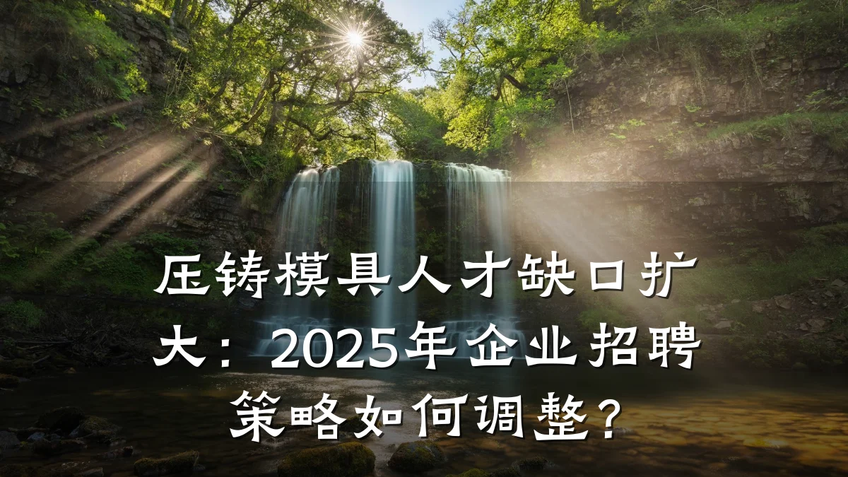 压铸模具人才缺口扩大:2025年企业招聘策略如何调整?