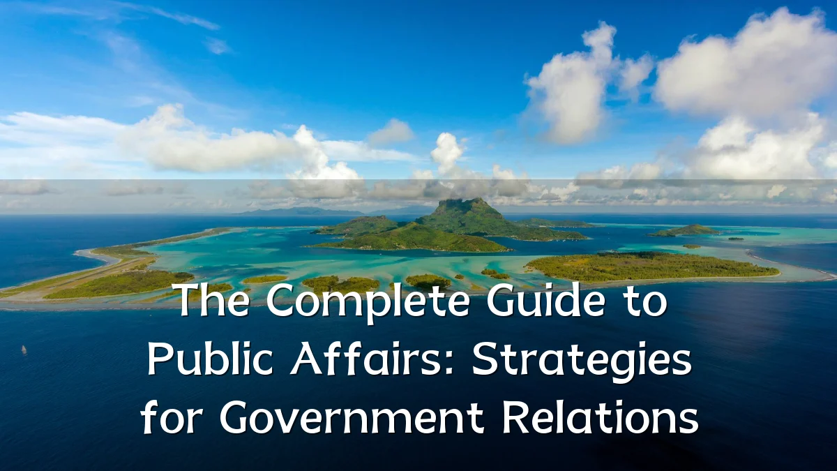 The Complete Guide to Public Affairs: Strategies for Government Relations