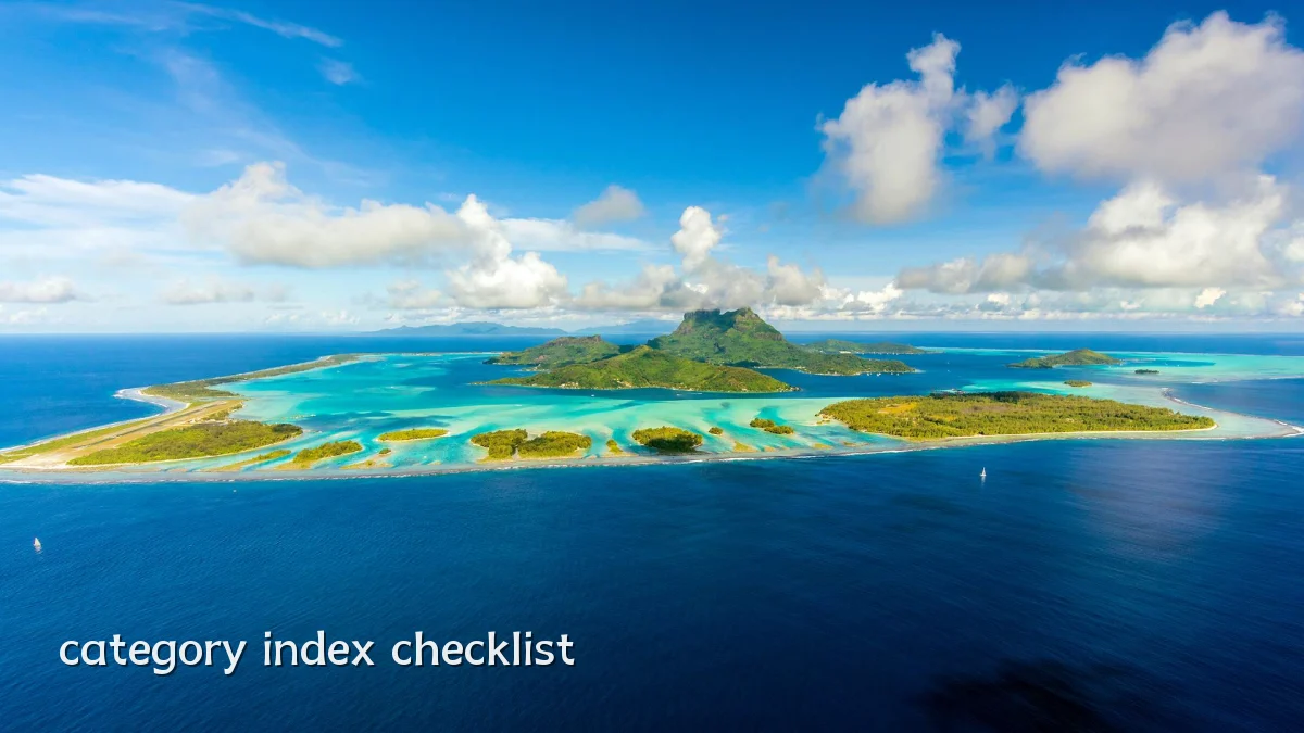 category index checklist