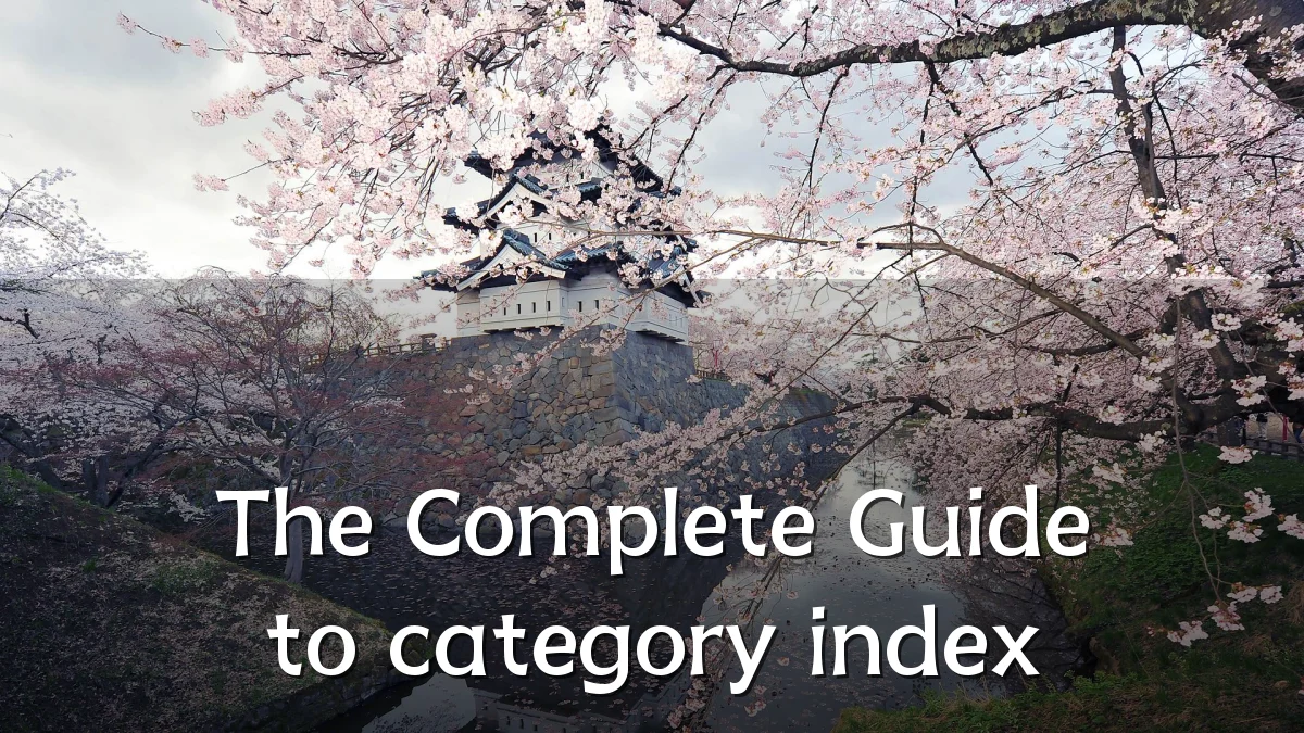 The Complete Guide to category index