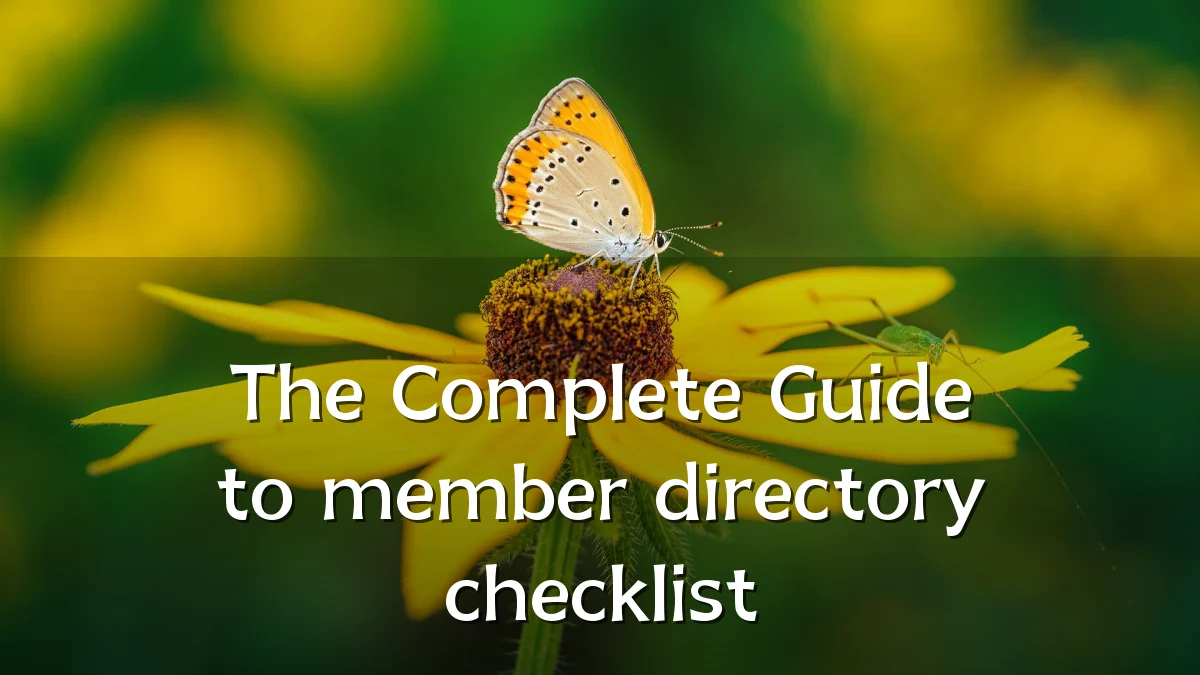 The Complete Guide to member directory checklist