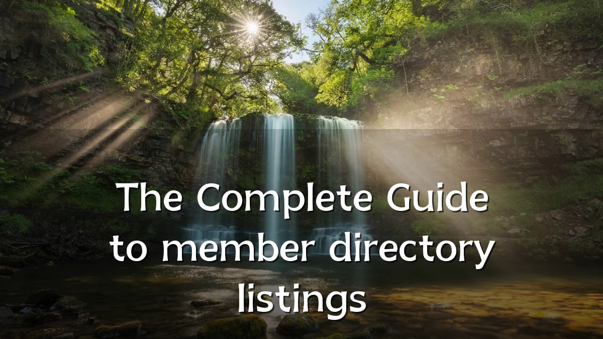 The Complete Guide to member directory listings