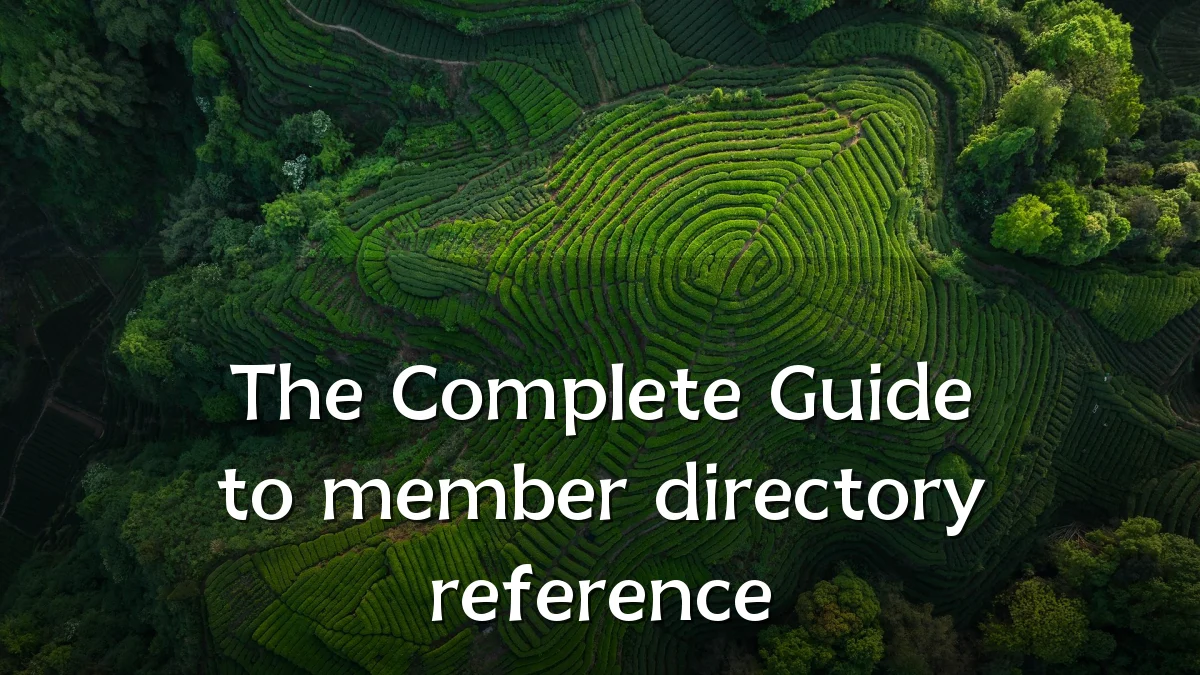 The Complete Guide to member directory reference