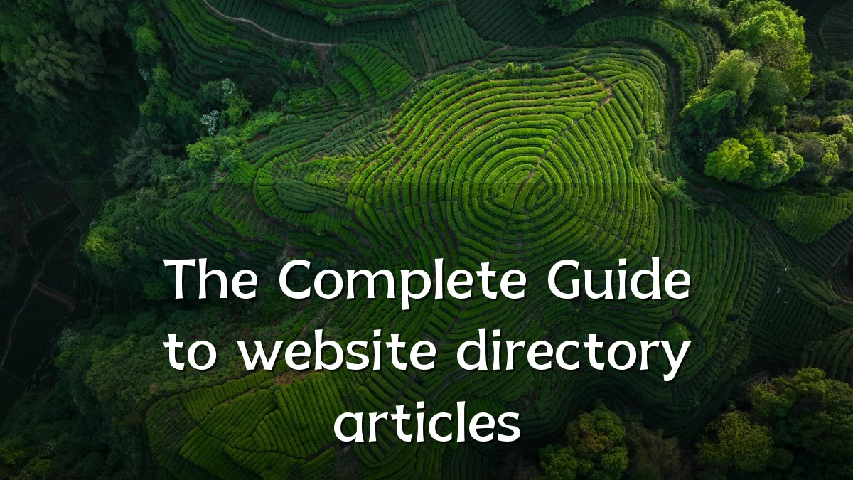 The Complete Guide to website directory articles