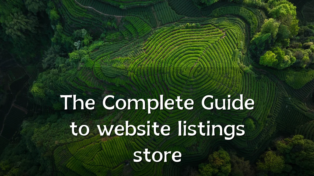 The Complete Guide to website listings store
