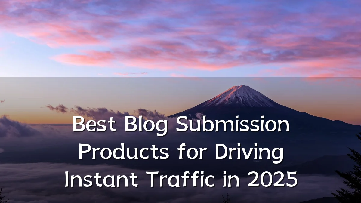 Best Blog Submission Products for Driving Instant Traffic in 2025