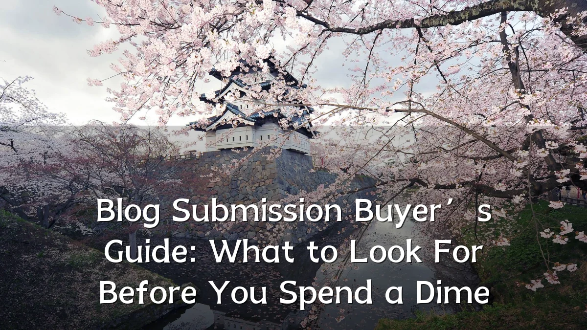 Blog Submission Buyer’s Guide: What to Look For Before You Spend a Dime