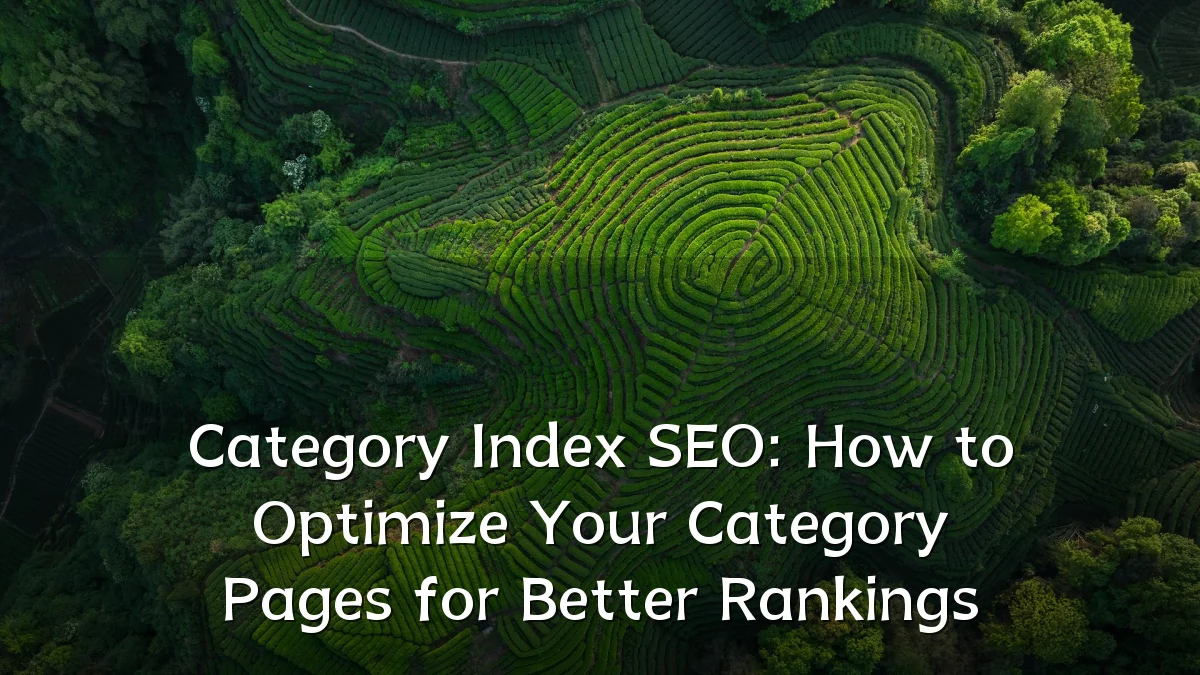 Category Index SEO: How to Optimize Your Category Pages for Better Rankings