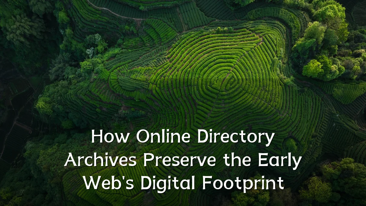 How Online Directory Archives Preserve the Early Web's Digital Footprint