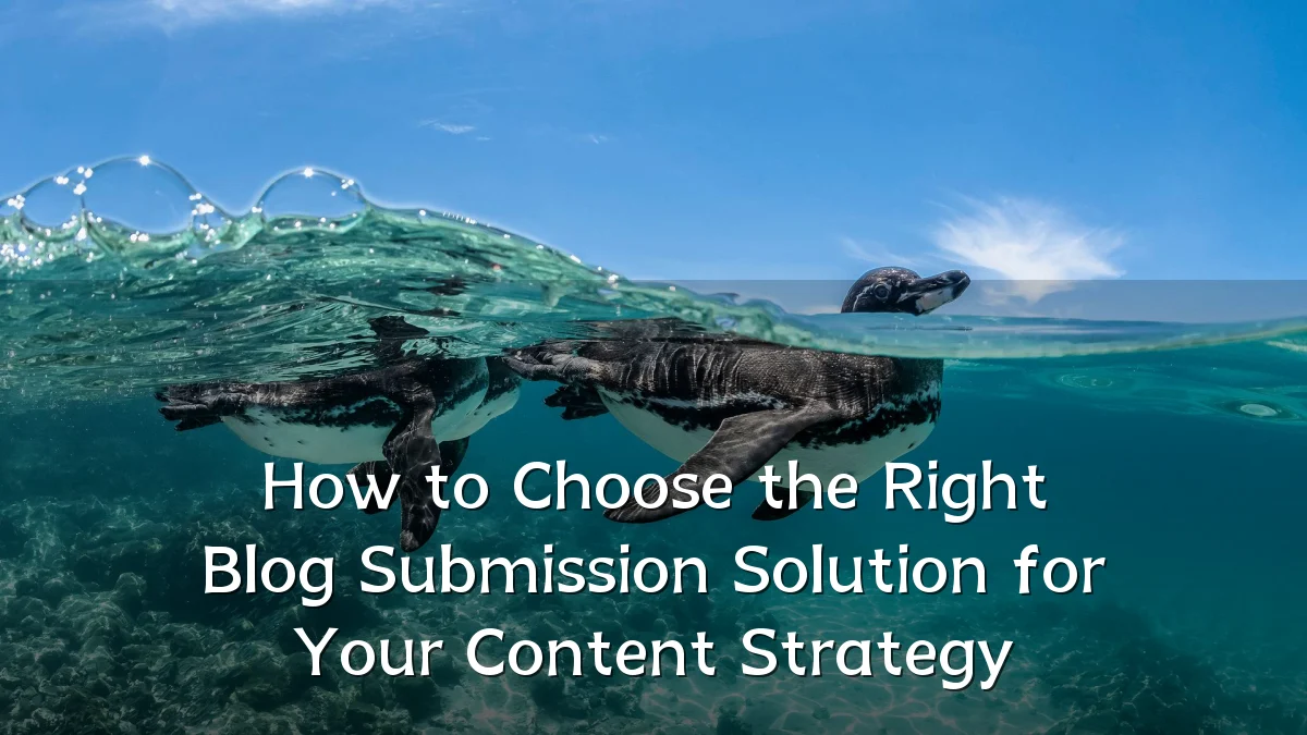 How to Choose the Right Blog Submission Solution for Your Content Strategy