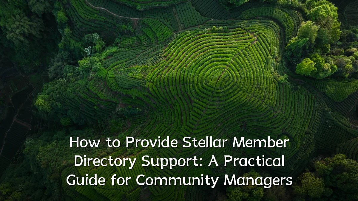 How to Provide Stellar Member Directory Support: A Practical Guide for Community Managers