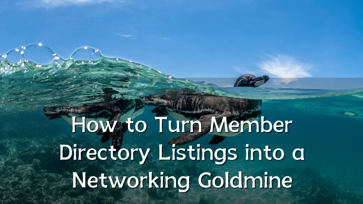 How to Turn Member Directory Listings into a Networking Goldmine