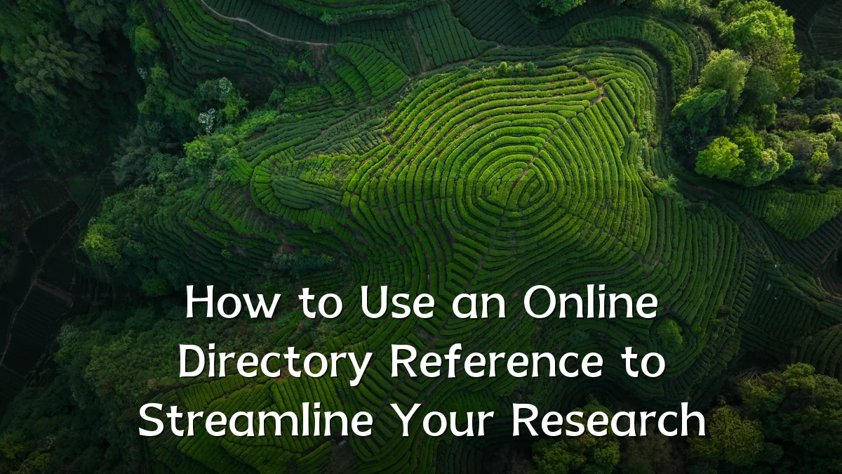 How to Use an Online Directory Reference to Streamline Your Research