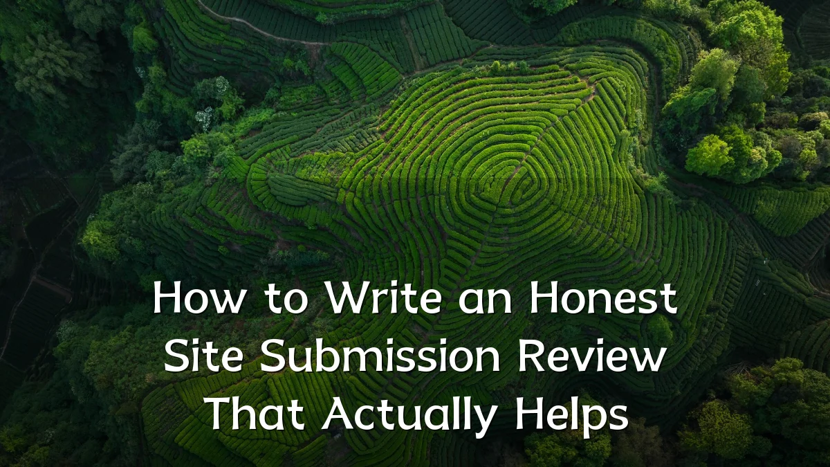 How to Write an Honest Site Submission Review That Actually Helps