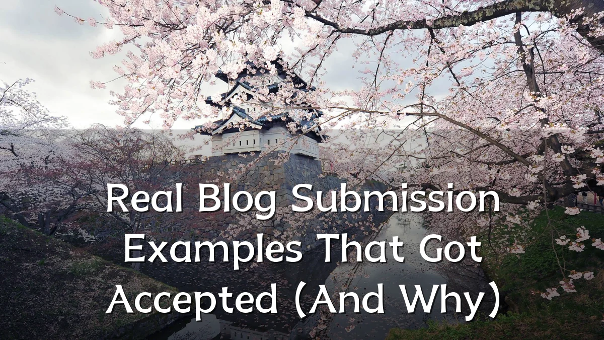 Real Blog Submission Examples That Got Accepted (And Why)
